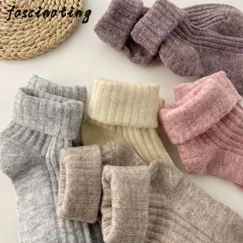 2022 Nove debele ženske vunene čarape i kašmir zimske kućne tople čarape s riskirati, kašmir čarape-cijevi za spavanje