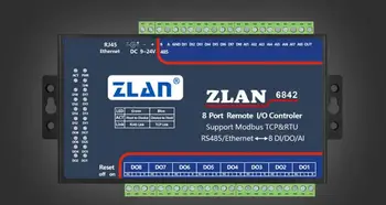 ZLAN6842 RS485 RJ45 Ethernet 8 kanala DI AI DO RS485 Modul i/o Modbus RTU kolektor podataka modul naknade za daljinsko upravljanje