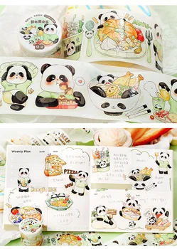 Journaling Wasi Traka Dužine 5 M jelovnik za Poseban program Uljana Tinte Slatka Naljepnice DIY Deco Panda Zec, Medvjed Slatka Ljepljive Trake Papeleria B402
