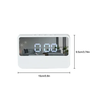 Digitalni Alarm LED E-Spavaća Soba Ponavljanje Sat Prijenosni Hotel Na Baterije Dnevni boravak Plastičnih Ogledalo