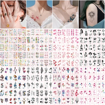 30 kom./compl. Tatuajes Temporales Seksi Lažna Tetovaža Dizajne Za Žene, Ruke, Ruke, Tijelo Vodootporan Privremene Tetovaže Tatouage Temporaire Femme