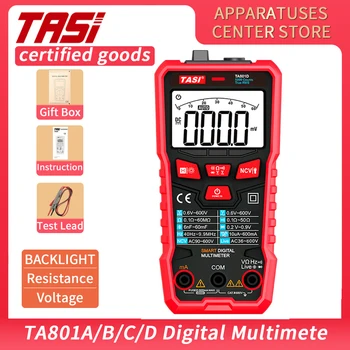 TASI TA801A TA801B TA801C TA801D Digitalni Multimetar Mini Smart vrijednost je ture RMS AC/DC Automatski Raspon Digitalni Mjerač Napona Ampermetar