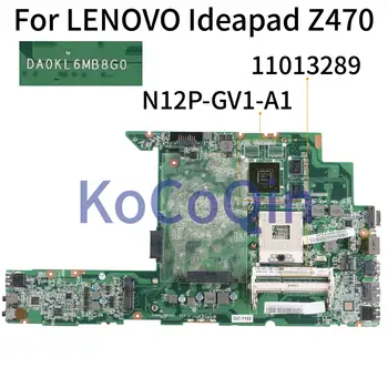 KoCoQin Matična ploča za prijenosno računalo LENOVO Ideapad Z470 GT520M Matična ploča DA0KL6MB8G0 N12P-GV1-A1 HM65 DDR3