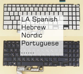 LA Španjolski Hebrejski Nordic Portugalski Tipkovnica Za ASUS ZenBook UX533FD UX533FN SN2580BL SN2580BL1 SN2580BL4 0KN1-9D3LA16 S pozadinskim Osvjetljenjem