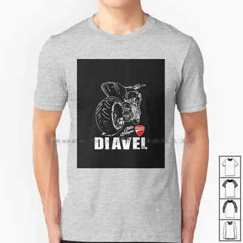 Diavel-Vrag-Klasična majica Motorrad Italia, Majica, Naljepnica, t-Shirt s maskom Pamuk 1260 1200 Scrambler S4 Caferacer