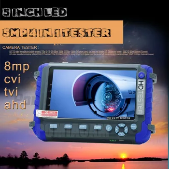 5-inčni Tester video Nadzor 8mp TVI CVI 8mp AHD 4-u-1 Kamera Tester Video, AHD Monitor Pitke Tester IV8W IV8C Hdmi VGA, PTZ Kontroler