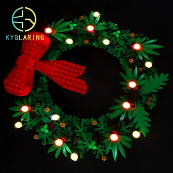Kyglaring Led Set za rasvjetu DIY Igračke (Klasična verzija) za 40426 Božićni Vijenac Blokovi Zgrada (isporučuje se samo svjetlosni kit)