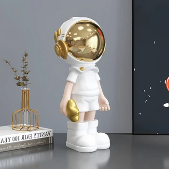GETCRAFTS Skandinavski Home Dekor Kipovi Crtani Ured Figurice Astronauta Dnevni boravak Ukrasne Skulpture Moderni Stol Umjetničke Darove