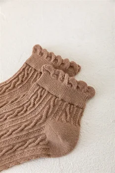 Držači dječje čarape čarape s malim ustima ljetnim tanke pamučne čarape Slatka Japanski Lolita stereo pečeno tijesto uviti izvan top лодочка čarapa