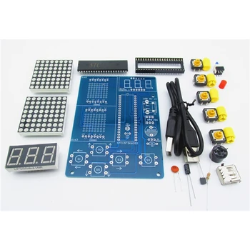 DIY Igra Kit PCB E-Učenja Set Za Lemljenje podrška Klasicni Zmija/Aviona/Trkaće Igre s Akrilnog Torbicom