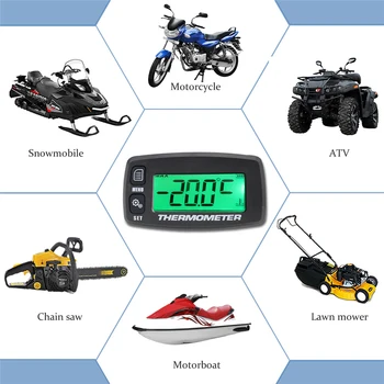 Univerzalni Termometar za Mjerenje Temperature Senzor Mjerač Nadzora Digitalni Pribor Za Motocikle Za Paramotor UTVS ATV Motor