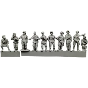 1/72 mjerilu литая pod pritiskom figurica od smole Njemačka vojna skupina časnika S S model montaža komplet bez boje besplatna dostava
