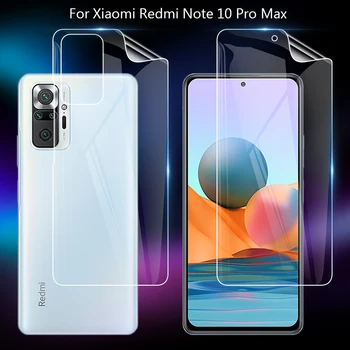 Za Xiaomi Redmi Note 10 Pro Max Bistra TPU/Mat Гидрогелевая film s zaštitom od otisaka prstiju, Punu pokrivenost, Meka zaštitna folija za ekran (ne staklo)