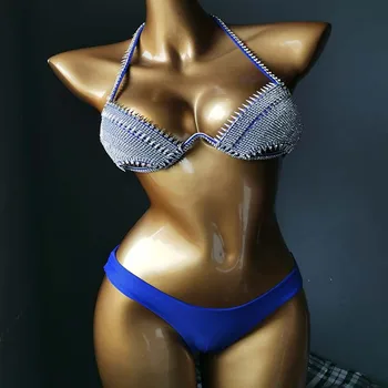 2021 Venera odmor dijamant kupaće kostime seksi žene bikini gorski kristal kupaći kostim push-up kupaći kostim