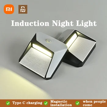 Xiaomi Youpin Led Noćno Svjetlo Senzor Ljudskog Tijela Svjetlo Link Industrija Punjenje Zidne Lampe Za Noge Led Lampa Za Spavaće Sobe I Stepenice Jednostavna