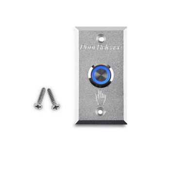 Aluminijska Vrata Klikne Gumb za Pokretanje Ključ za Kontrolu pristupa Gumb za Izlaz Pritisni Prekidač s Plavim Led Osvjetljenjem za Sigurnost doma Pro