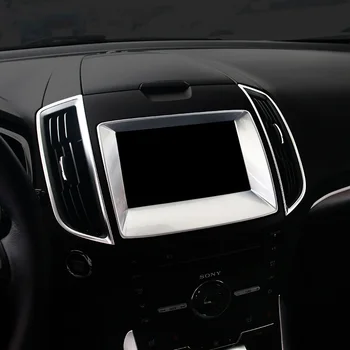 Za Ford Edge 2016 2017 Auto-stil ABS Plastike Auto navigacijski panel okvir Poklopac Završiti