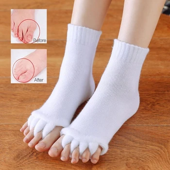 1 Par Sportskih Čarapa Za Joge S Pet Razdvojene Čarapa Poravnanje Boli Zdrave Masažne Čarape Sprečavaju Grčevi U Nogama Prozračna Čarape