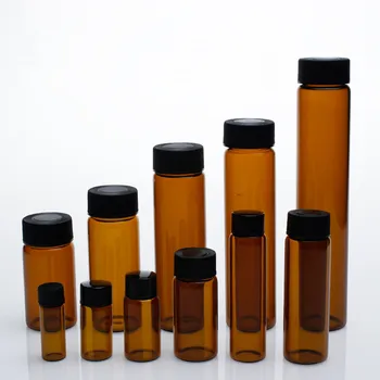 Boce za uzorke reagensa od amber stakla, Staklena bočica od 3 ml do 50 ml, Obložen zapečaćena staklena bočica sa poklopcem