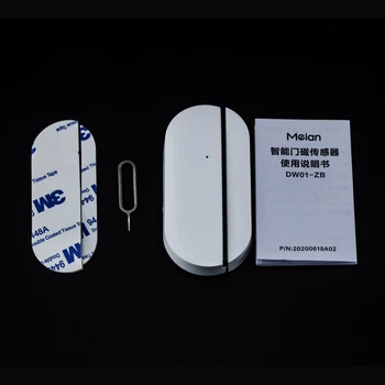 MEIAN Vrata alarm Zigbee3.0 2 kom. Senzor za vrata/prozori Protuprovalni Alarmni sustav Početna Tuya/APLIKACIJU Smart Life-Bez baterija (2 kom)