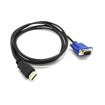 1 M, HDMI je kompatibilan sa VGA D-SUB Muški Kabel Za Videooglasa Za tv, PC Računalo Izdržljiv Kabel Za Videooglase