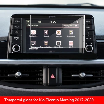 Film od kaljenog stakla 9H Za Kia Picanto Morning 2017 2018 2019 2020 GPS auto navigacijski ekran