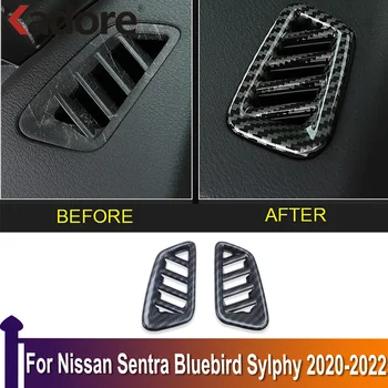 Za Nissan Sentra Bluebird Sylphy 2020 2021 2022 Prednji Klima-Uređaj Oduška Poklopac Završiti Naljepnica Pribor Za Unutrašnjost Automobila