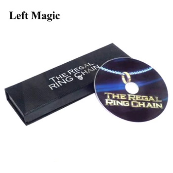 Royal lanac s prstenom (DVD + Trik) Magične trikove Posuđeni prsten Na vrat Lanac Čarobnjaci izbliza Iluzija Rekvizite Ментализм Komedija