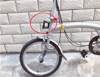Litepro Sklopivi Bicikl Prednje Vrećice Smeća Nosač Od Lijevanog Aluminija Za Brompton Prednji Noseći Blok Adapter
