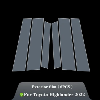 TPU film Prozor Srednja Satna Zaštitni sloj Protiv ogrebotina Navlaka Zaštitnik Vanjski Pribor Za Toyota Highlander 2022