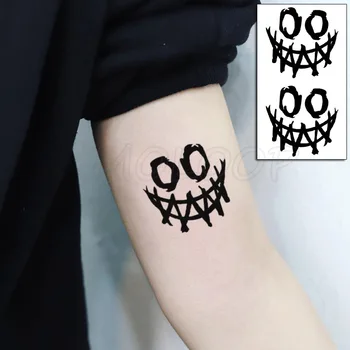 Tetovaža Naljepnica Nasmijano Lice Anime Grafiti Geometrijski Element Body Art Šminka je Vodootporna Privremeni Za Žene i muškarce