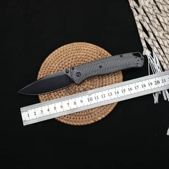 Taktički Nož na Sklapanje BM 535 s Ručkom Od Karbonskih vlakana Za zaštitu na Otvorenom, Džep Vojnih Noževa za Kampiranje, Ručni Alat