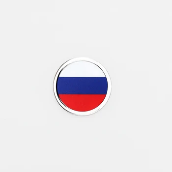 Za zastavu Rusije 3D Okrugli Simbol Ikonu Vozila Vanjska Oznaka Za Toyota Corolla Honda Civic Kia Optima K5 Lada, Opel Astra H Volvo