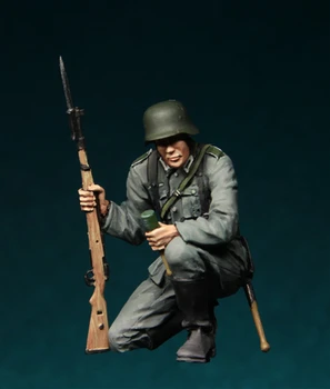 1/35 Skup modela figura od Smole, njemačko pješaštvo Drugog svjetskog rata u akciji-071 u nesastavljeni, pločom s gornje strane
