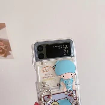 Sanrio slatka par mala dual star Torbica za Telefon Samsung Galaxy Z Flip 3 5G Tvrdi PC ZFlip3 Torbica