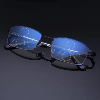 Naočale za čitanje sa zoom dvostruke namjene, progresivni многофокусные sat sa zaštitom od plavog zračenja, mobitel, sunčane naočale za starije osobe visoke razlučivosti