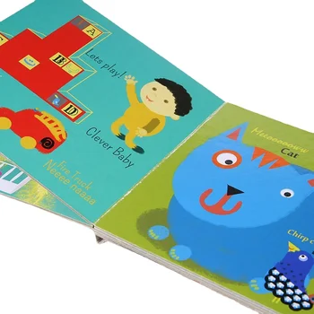 Kineski Izrađen Po Mjeri Full Jeftina Karton Knjiga Tvrdi Uvez, Laminiran britansku Dječju Knjigu