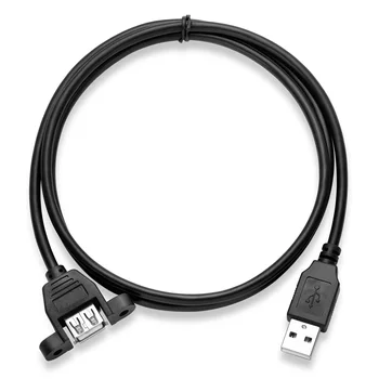 Produžni kabel Bochara USB 2.0 Od muškaraca i Žena S Vijčanim učvršćenjem na poklopac od Folije + Pletena Zaštićeni 30 cm 50 cm 1 m 2 m 3 m 5 m