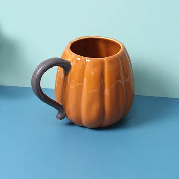Izrezati Halloween Bundeve jar Bubalo reljef stakleno keramička šalica za čaj, kavu bubalo dar šalice bundeve