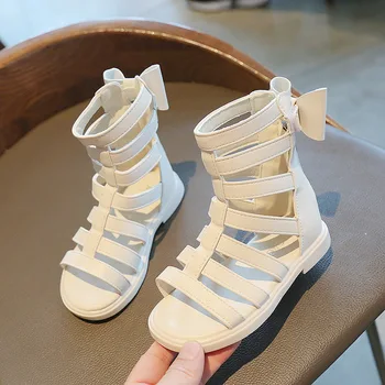 Sandale za djevojčice, Ljetni Dječji Slatka korejski Sandale-gladijatori u ravnim cipelama, Plaža modeliranje cipele princeza, Novo 2021, 1, 2, 7 godina