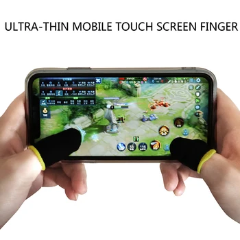 Rukavice za mobilne Igre, štite od Znoja Prste, 1 Par Rukava za Ruke sa Zaslonom osjetljivim na Dodir, za Gaming Opremu za Telefone PUBG