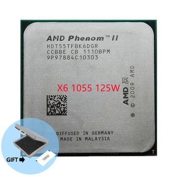 AMD Phenom II X6 1055T 1055 2.8 G 125 W Шестиядерный procesor HDT55TFBK6DGR Socket AM3