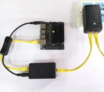 DSLRKIT Jetson Nano 5V 4A Aktivni PoE Razdjelnik Gumb za napajanje Gigabit na Ethernet