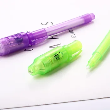 1 Kom. Modni Kreativnost 2 U 1 Svjetlosna olovka Bogata Ručka s Nevidljive Tinte Edukativne Edukativne Igračke za Djecu