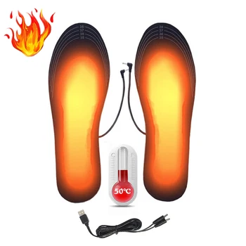 Zimska Sezona USB Ulošci Za Cipele S Grijanom Unisex Periva Može se Rezati Uložak Električno Grijanje Noge Toplo Čarapa Mat