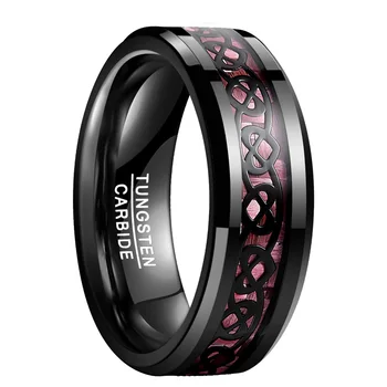 Volfram Prsten Klasični Vjenčani Prstenovi Za Žene Gospodo Vjenčano Prstenje Besplatno Graviranje Volfram Nakit Večernje Prsten
