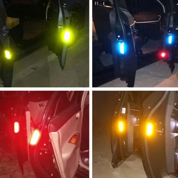 Fluorescentna Automobilskih Vrata Reflektirajućim trakama Upozoravajuće Naljepnice Za Lada granta vesta kalina priora niva largus Opel Astra H G J zafira