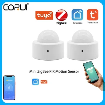 CoRui Tuya Zigbee3.0 Senzor Ljudskog Tijela Bežični Inteligentni Senzor Pokreta Tijela Mini PIR detektor Pokreta Koristiti Sa Senzorom Pokreta Pristupnika