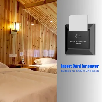 NOVA crna hotelsku card prekidač 125 khz temic motel rfid beskontaktne zidni prekidač umetanje tk4100 em4200 t57 t5557 kartica za prijem hrane