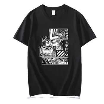 T-shirt Gatsu, Vintage Majica 90-ih godina, Anime, Manga, t-Shirt s Берсерком, Muška, Ženska t-Shirt s Mekim Crijevima, t-Shirt Swordsman Beast Griffith, Majice Kratkih Rukava